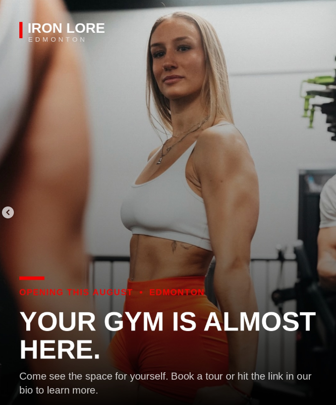 Woman training with equipment at Iron Lore Gym